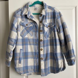 Blue Plaid Shacket
